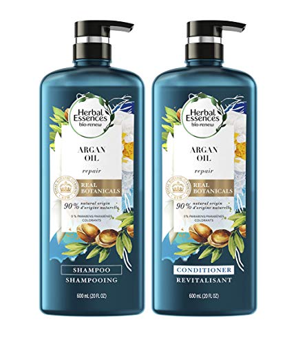 Herbal Essences, Repairing Argan Oil Of Morocco Shampoo and Conditioner set With Natural Source Ingredients, Color Safe, BioRenew, 20.2 fl oz