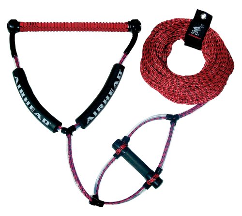 AIRHEAD Wakeboard Rope, Phat Grip, Trick Handle, Red