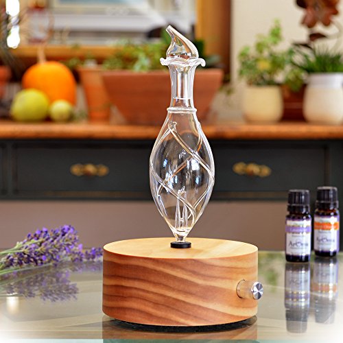 ArOmis Wood and Glass Essential Oil Diffuser - Solum Lux Vitis - Aromatherapy Diffuser – Essential Oil Nebulizer