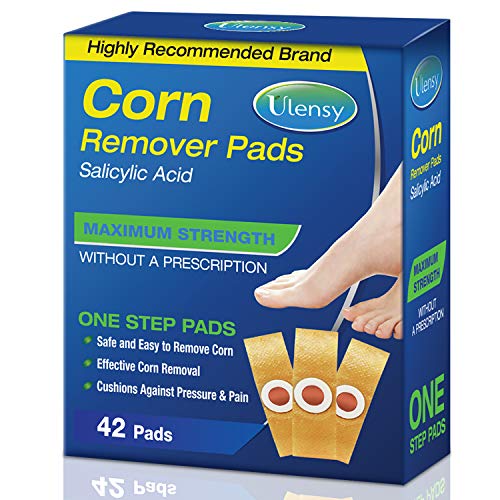 Corn Remover, 42 Corn Remover Pads, High Efficacy Corn Treatment Pads, Toe and Callus Corn Removal, Best Corn Remover Pads for Foot Corn Removal, 42 Pads