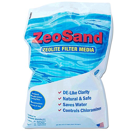 Zeo, Inc ZeoSand-50 ZeoSand Swimming Pool Sand Replacement, Alternative Filter Media, 50 P, White