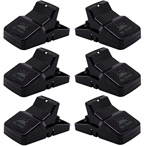 Pest Control Rat Traps, Professional Multi Captsure Set of 6 Large Snap Trap, Solutions for Indoor Outdoor AntiRodent Protection, Reusable Master Trapping Against Mouse, Chipmunk, Squirrel