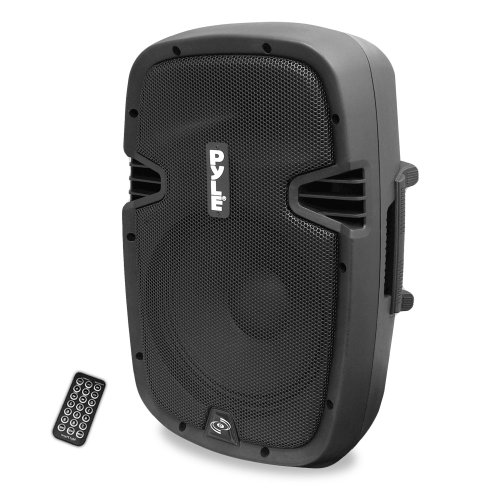 Powered Active PA Loudspeaker Bluetooth System - 10 Inch Bass Subwoofer Monitor Speaker and Built-in USB for MP3, DJ Party Stereo Amp Sub for Concert Audio or Band Music- Pyle PPHP1037UB