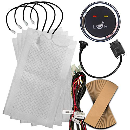 Sojoy Universal Retrofit Insert Heated Seat Heater Kits (2 Seats) (11x19)