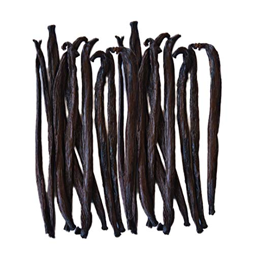 Native Vanilla Grade B Tahitian Vanilla Beans – 25 Premium Extract Whole Pods – For Chefs and Home Baking, Cooking, & Extract Making – Homemade Vanilla Extract