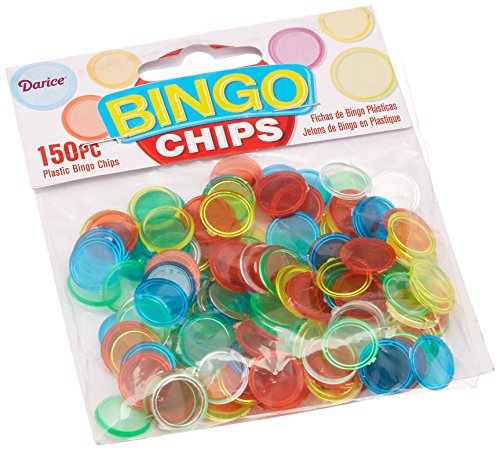 Darice 1096-68,150-Piece Plastic Bingo Chip