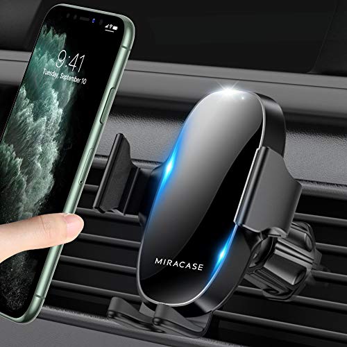 2020 Upgraded Miracase Car Phone Mount, Air Vent Cell Phone Holder for Car, Universal Car Phone Holder Cradle Compatible with iPhone 11/11 Pro/11 Pro Max/XR/Xs/XS Max /8/7/6,Pixel,S10+ and More