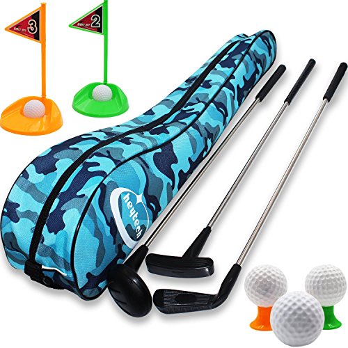 heytech Kid's Toy Golf Clubs Set Deluxe Outdoor Golf Toy Set Toddler, Children, Preschool Kids Early Educational Toy…