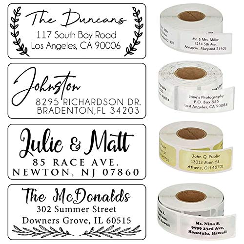 Choose Design! - Address Labels Clear White Gold Silver Personalized Return Address Labels Customized Mail Labels Wedding Labels Custom Address Stickers