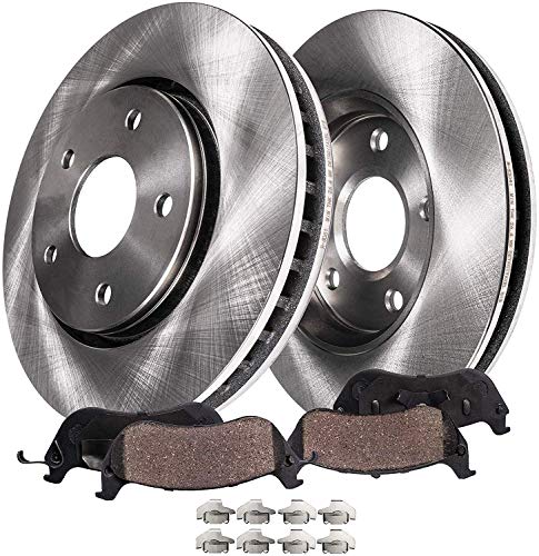 Detroit Axle Replacement for 2011-2017 Dodge Durango/Jeep Grand Cherokee [V8 5.7L ONLY with HEAVY DUTY BRAKES ] 350mm Front Vented Disc Brake Rotors + Pads - 4pc Set