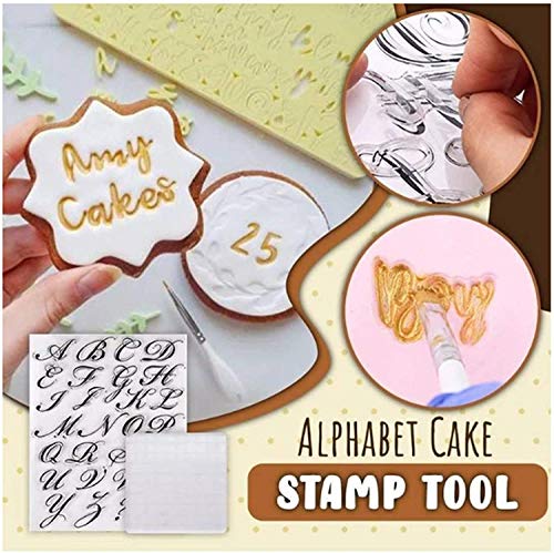 Alphabet Cake Stamp Tool, Food-grade Alphabet Biscuit Fondant Cake/Cookie Stamp Mold Set For Halloween Christmas Party - Reusable & Easy to Clean, Unique Letter Shape DIY Cookie Biscuit (1 PCS)