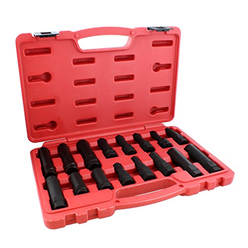 ABN Wheel Lock Removal Tool Kit Lug Nut Key Set, 16-Piece – Master Wheel Lock Key Set Lug Key Wheel Lock Removal Kit