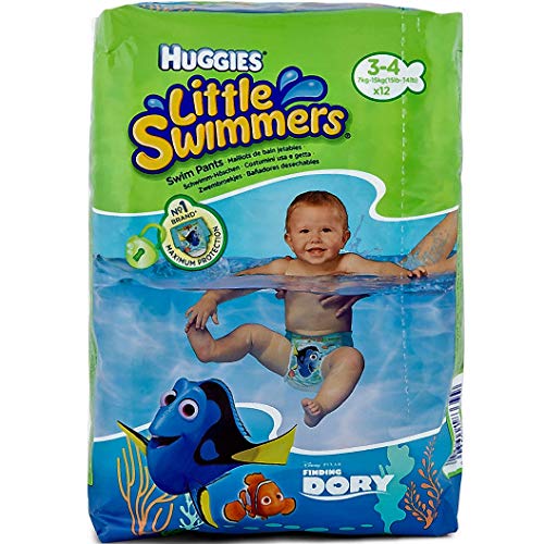 Huggies Little Swimmers Disposable Swim Pants, Small (15lb-34lb.), 12-Count