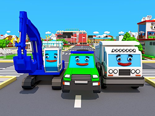 Learning colors with the Excavator, the Tow Truck and the Truck