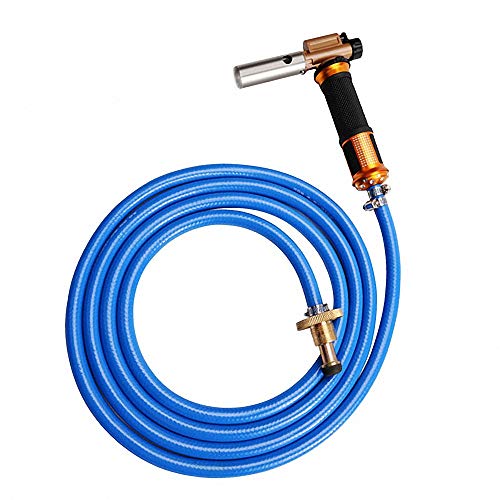 Liquefied Gas Welding Torch Electronic Ignition Torch Kit with 3M Hose for Welding Brazing Cooking Heating