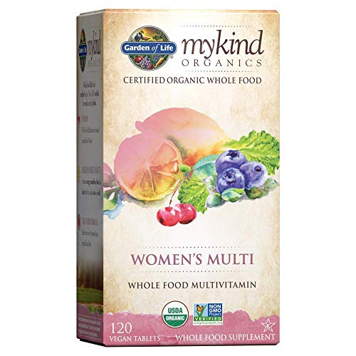Garden of Life Multivitamin for Women - mykind Organic Women Whole Food Vitamin Supplement, Vegan, 120 Tablets - Packaging May Vary