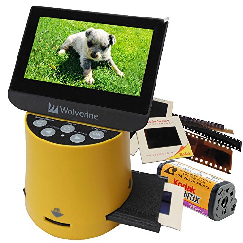 Wolverine Titan 8-in-1 High Resolution Film to Digital Converter with 4.3' Screen and HDMI Output (Yellow)