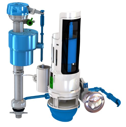 NEXT BY DANCO HyrdroRight Universal Water-Saving Toilet Repair Kit with Dual Flush Valve | Push Button | Valve Replacement (HYR460),White