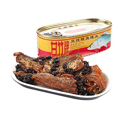 Canned Jarred Fried Fish With Salted Black Bean 甘竹牌豆豉鲮鱼罐头 227g 下饭菜 鱼 罐头 Douchi Lingyu GuanTou Xiafancai peicai 配菜 Chinese Food