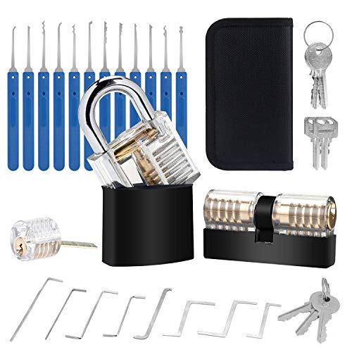 3 Locks with Multi-Function Tools 20 Pcs (Blue)