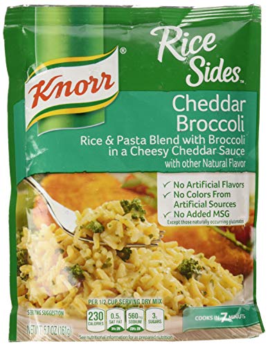 Knorr Rice Sides Dish, Cheddar Broccoli, 5.7 oz, Pack of 4
