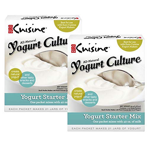 Euro Cuisine RI1020 All Natural Yogurt Culture / Starter 2 Boxes ( Each Box Contains 10 - 5gr Packet)