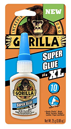 Gorilla Super Glue XL, 25 gram, Clear, (Pack of 1),7400202