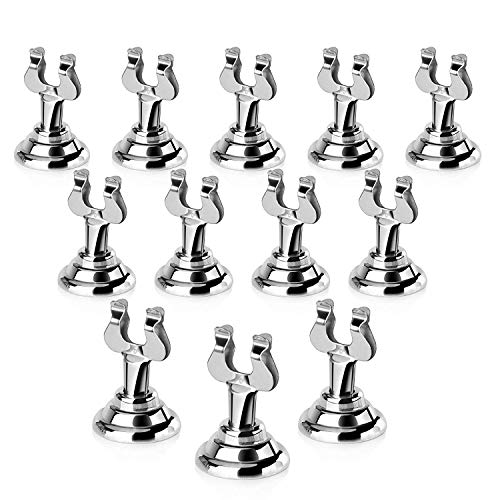 New Star Foodservice 23428 Harp Clip Style, Place Card/Table Number Holder, 1.5 inch, Silver, Set of 12