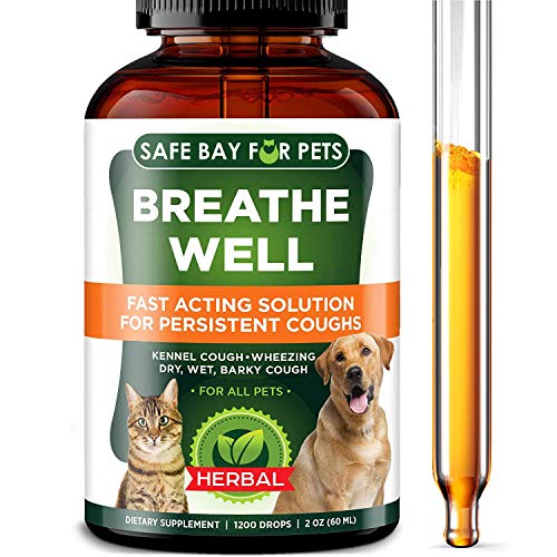 SafeBay Dog Supplement and Cat Supplement Premium Quality - 1200 Drops 2 Oz - Calendula for Dogs, Elderberry for Dogs and Cats Too! Made in USA - for Dry, Wet & Barky Pet Cough - Cruelty Free