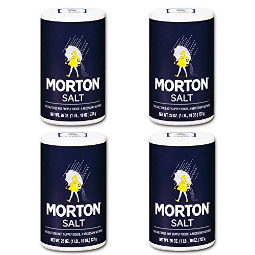 Morton Salt Regular Salt, 26 Oz (4 Pack)