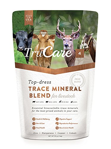 TruCare 4 Top-Dress Trace Mineral Blend for Livestock: Beef Cattle, Dairy Cattle, Deer, Elk, Goats (Zinc, Manganese, Copper, Cobalt)