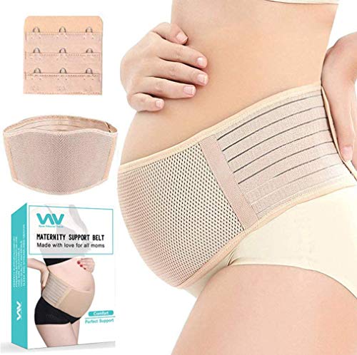 Maternity Belt, Pregnancy Support Belt, Back Support Protection- Breathable Belly Band That Provides Hip, Pelvic, Lumbar and Lower Back Pain Relief