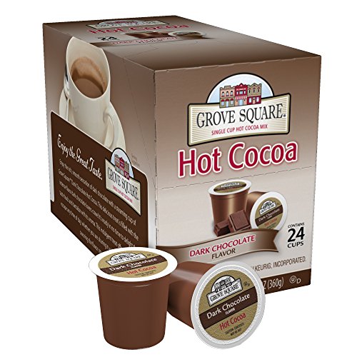 Grove Square Hot Cocoa Dark Chocolate, 24 Single Serve Cups