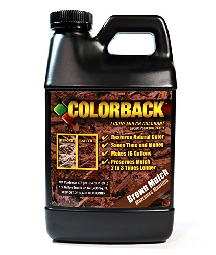 COLORBACK 6,400 Sq. Ft. Mulch Color Concetrate, 1/2-Gallon, Brown