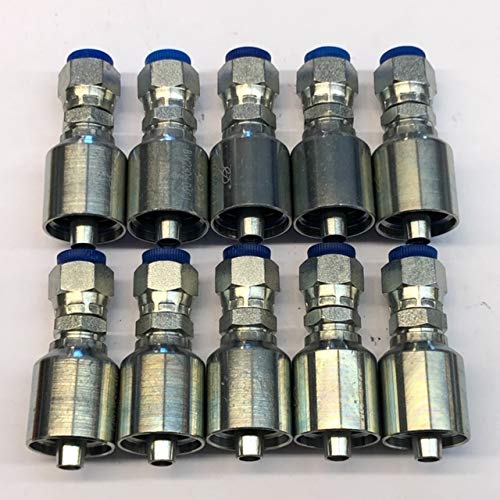 3/8 Hose X 3/8 Female JIC Crimp Fitting (10 Fitting Pack) Bite The Wire Series