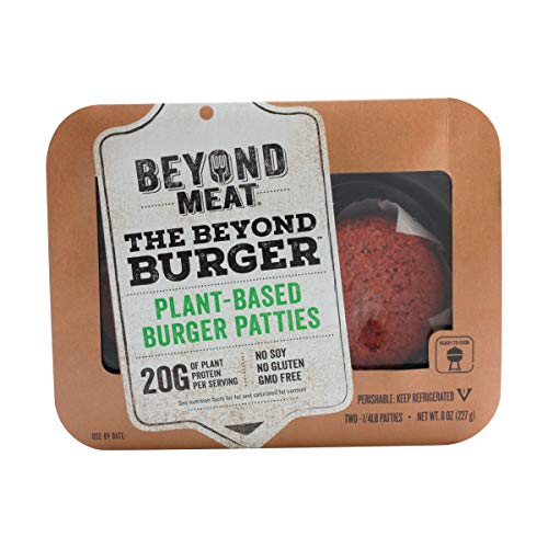 Beyond Meat Plant-based Burger Patties, 8 oz (2 Pack, 4 Patties Total)