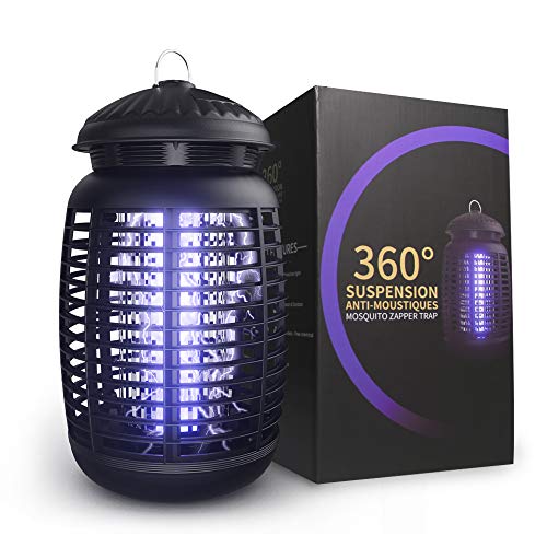 Electric Bug Zapper, Effective 4200V Electric Mosquito Zappers, Mosquito Zappers, Mosquito lamp, Waterproof Outdoor/Indoor - Electronic Bug Zapper Light Bulb for Backyard, Patio..