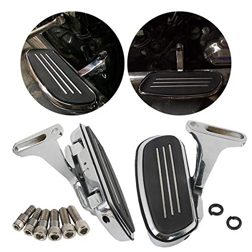 ZXMT Motorcycle Passenger Foot Floorboard Kits for Harley Touring Models Road Street Glide 1993-2019 Floor Boards Chrome