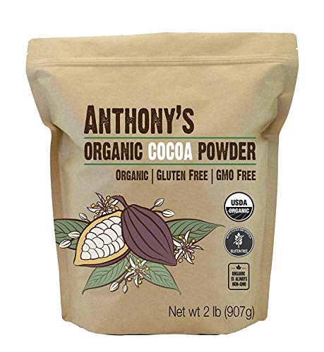 Anthony's Organic Cocoa Powder, Gluten Free & Non GMO, 2 Pound