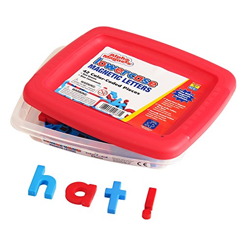 Educational Insights Color-Coded Lowercase AlphaMagnets, Set of 42 Lowercase Letters: Perfect for Homeschool & Classroom, Ages 3+