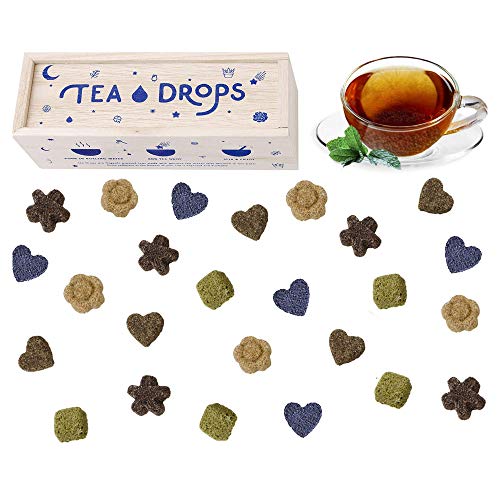 Sweetened Organic Loose Leaf Tea | Deluxe Herbal Sampler Assortment Box | Instant Pressed Teas Eliminate the Need for Teabags and Sweetener | Tea Lovers Gift | Delicious Hot or Iced | By Tea Drops