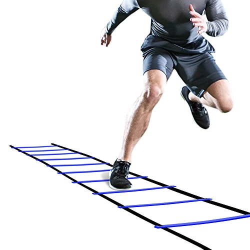 GHB Pro Agility Ladder Agility Training Ladder Speed 12 Rung 20ft with Carrying Bag