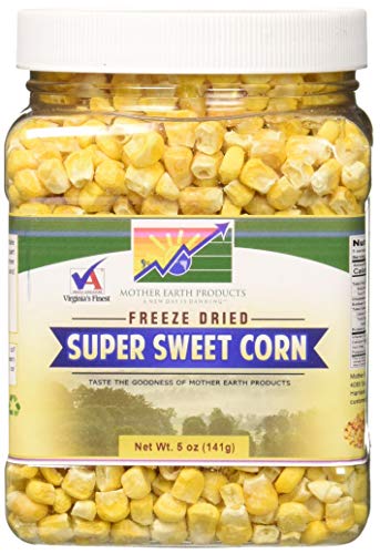 Mother Earth Products Freeze Dried Corn, Super Sweet, Quart Jar