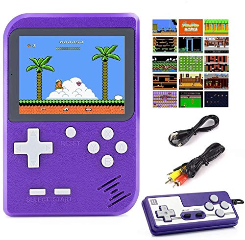 Diswoe 500 in 1 Handheld Game Console, Retro Mini Game Machine, Support Play on TV and Two players, 800mAh Rechargeable Battery, Present for Kids and Adults