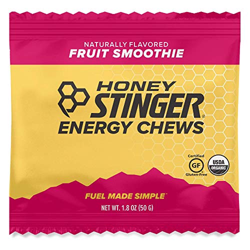 Honey Stinger Organic Energy Chews, Fruit Smoothie, Sports Nutrition, 1.8 Ounce (Pack of 12)
