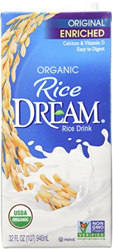 RICE DREAM Enriched Original Organic Rice Drink, 32 fl. oz. (Pack of 6)