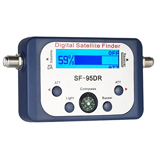 Roeam Satellite Finder for Directv, Mini Satellite Signal Finder with ATT Buzzer Function and Compass - SF-95DR