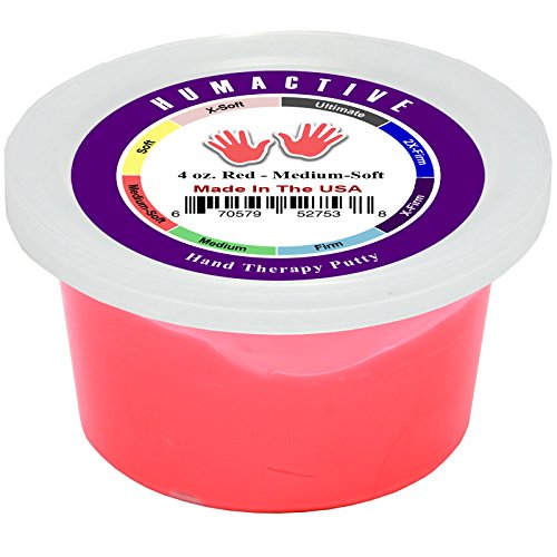 Hand Therapy Putty - Physcial, Occupational Therapy, and Strength Training - 4 oz, Medium-Soft