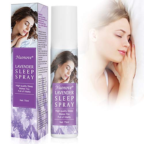 Sleep Spray, Lavender Sleep Spray, Pillow Spray, Lavender Aromatherapy Mist, Spray with Lavender for Face, Body, Pillow, Rooms, Improve Sleep Quality 75ml
