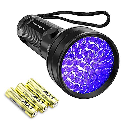 Black Light UV Flashlight,Vansky 2020 Upgraded 51 LED Blacklight Pet Urine Detector For Dog/Cat Urine,Dry Stains,Bed Bug, Matching with Pet Odor Eliminator（Batteries are included）